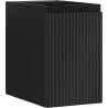 Mexen Rivel Badezimmerschrank unter Waschbecken 30 cm, 1 Tür, gerillt, schwarz matt - 91A21-03047-1-BF71