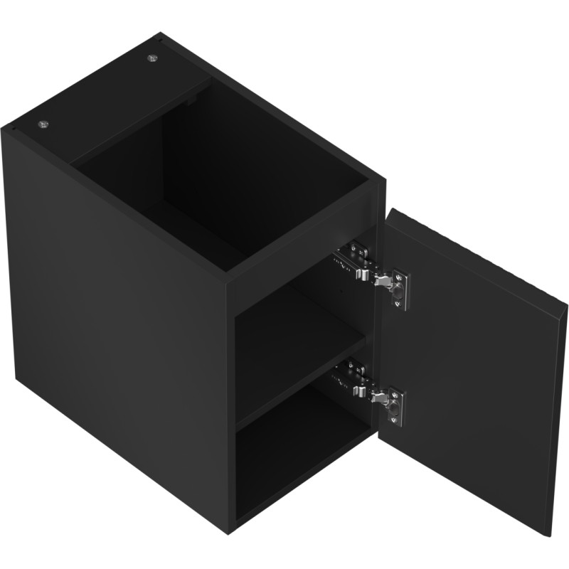 Mexen Rivel vannitoakapp valamu alla, 30 cm, 1 uks, soonikkoes, must matt - 91A21-03047-1-BF71