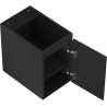 Mexen Rivel armario de baño bajo lavabo 30 cm, 1 puerta, ranurado, negro mate - 91A21-03047-1-BF71