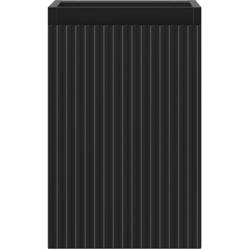 Mexen Rivel armario de baño bajo lavabo 30 cm, 1 puerta, ranurado, negro mate - 91A21-03047-1-BF71