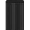 Mexen Rivel badkamerkastje onder wastafel 30 cm, 1 deur, gegroefd, zwart mat - 91A21-03047-1-BF71