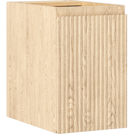 Mexen Rivel bathroom cabinet under sink 30 cm, 1 door, grooved, oak - 91A21-03047-1-BF81