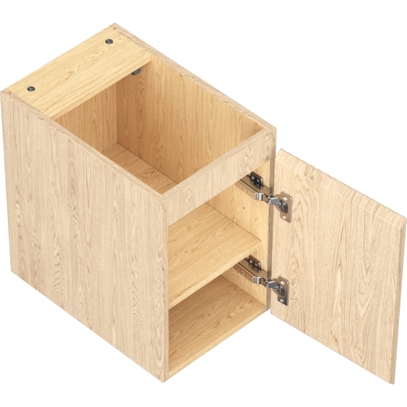 Mexen Rivel armário de casa de banho de 30 cm para baixo da pia, 1 porta, ranhurado, carvalho - 91A21-03047-1-BF81