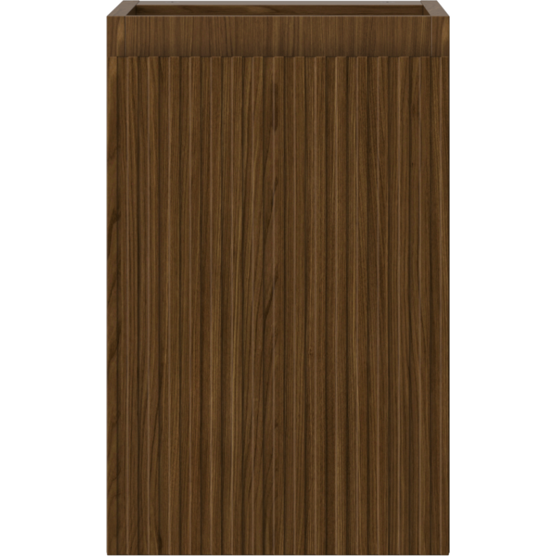 Mexen Rivel badkamerkast onder de wastafel 30 cm, 1 deur, gegroefd, walnoot - 91A21-03047-1-BF86