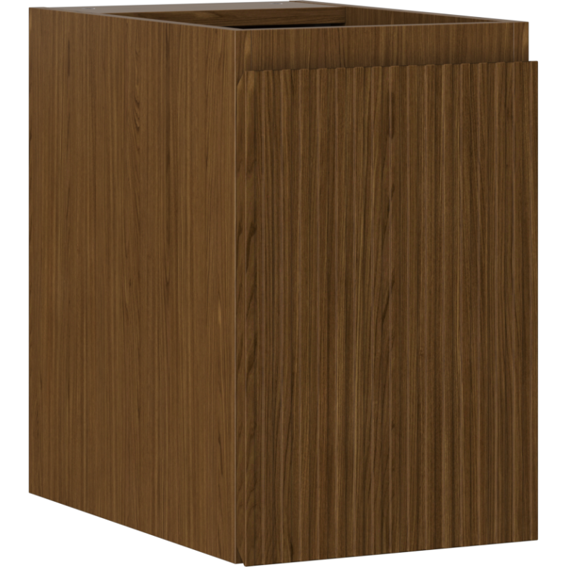 Mexen Rivel armadietto da bagno sottolavabo 30 cm, 1 porta, scanalato, noce - 91A21-03047-1-BF86