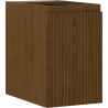 Mexen Rivel Badezimmerschrank unter Waschbecken 30 cm, 1 Tür, geriffelt, Nussbaum - 91A21-03047-1-BF86