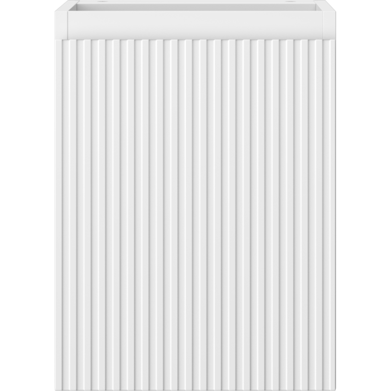 Mexen Rivel kylpyhuonekaappi pesualtaan alle 35 cm, 1 ovi, uritettu, valkoinen matta - 91A21-03547-1-BF01