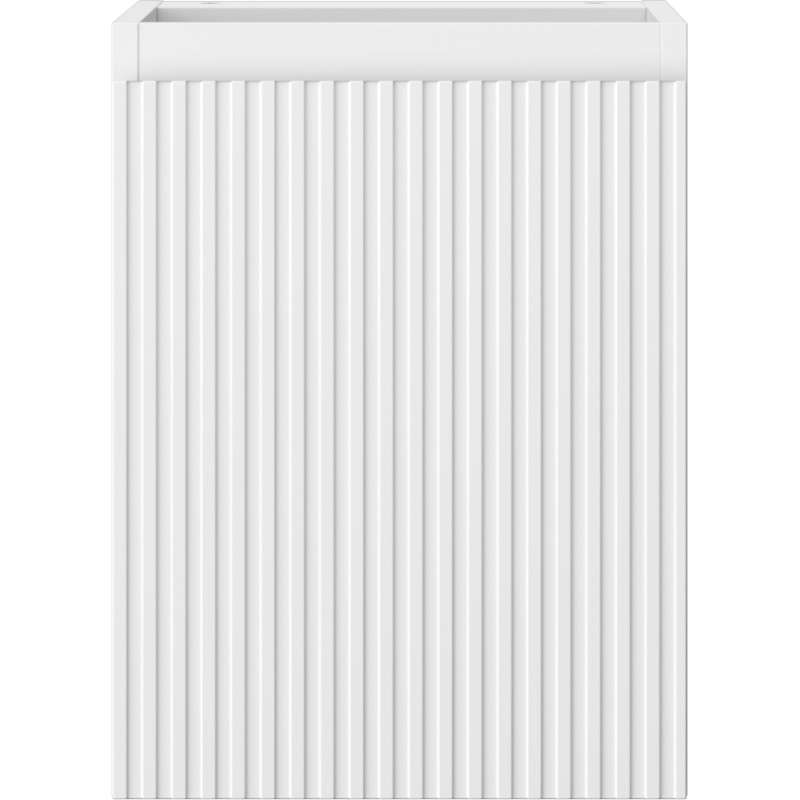 Mexen Rivel vannitoakapp valamu alla 35 cm, 1 uks, soonitud, valge matt - 91A21-03547-1-BF01
