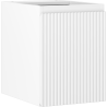 Mexen Rivel Badezimmerschrank unter Waschbecken 35 cm, 1 Tür, gerillt, weiß matt - 91A21-03547-1-BF01
