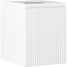 Mexen Rivel badkamerkastje onder de wastafel 35 cm, 1 deur, gegroefd, wit mat - 91A21-03547-1-BF01