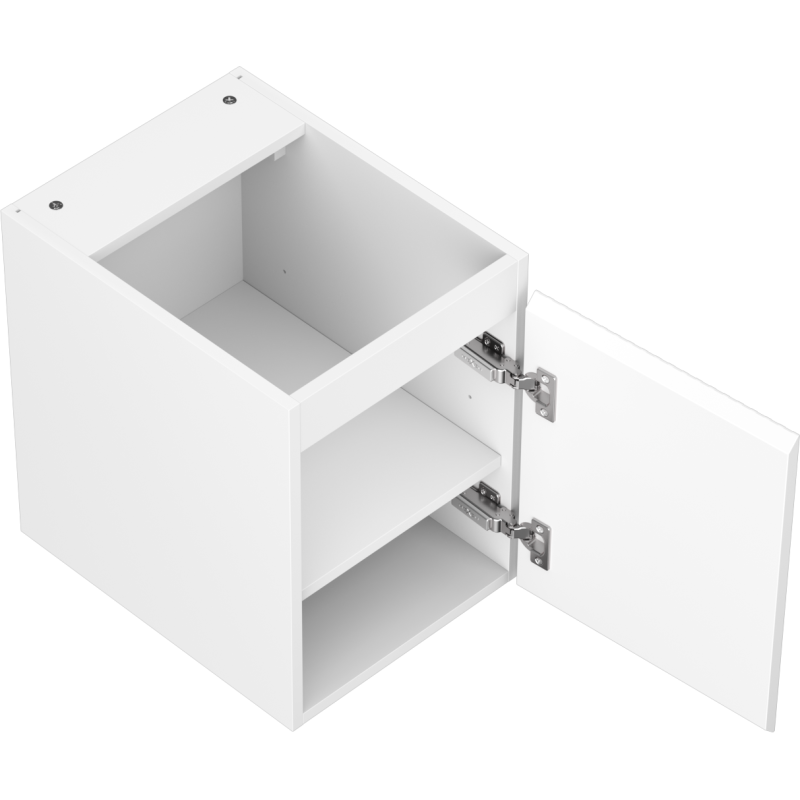 Mexen Rivel mobile da bagno sottolavabo 35 cm, 1 porta, scanalato, bianco opaco - 91A21-03547-1-BF01