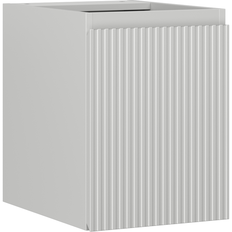 Mexen Rivel Badezimmerschrank für Waschbecken 35 cm, 1 Tür, gerillt, grau matt - 91A21-03547-1-BF62