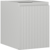 Mexen Rivel Badezimmerschrank für Waschbecken 35 cm, 1 Tür, gerillt, grau matt - 91A21-03547-1-BF62