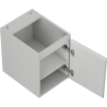 Mexen Rivel vannitoa valamu alune kapp 35 cm, 1 uks, sooneline, hall matt - 91A21-03547-1-BF62