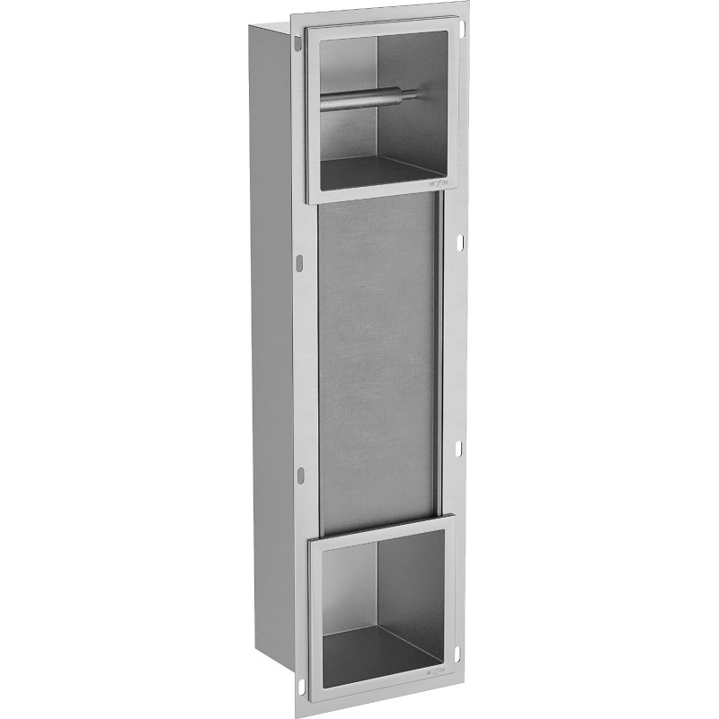 Mexen X-Wall-BP soporte para papel higiénico con dispensador, inox - 1914