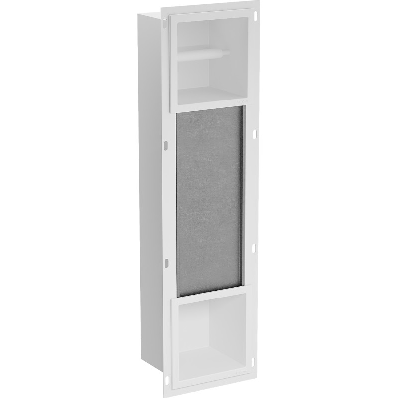 Mexen X-Wall-BP toilet paper holder with magazine rack, white - 1924