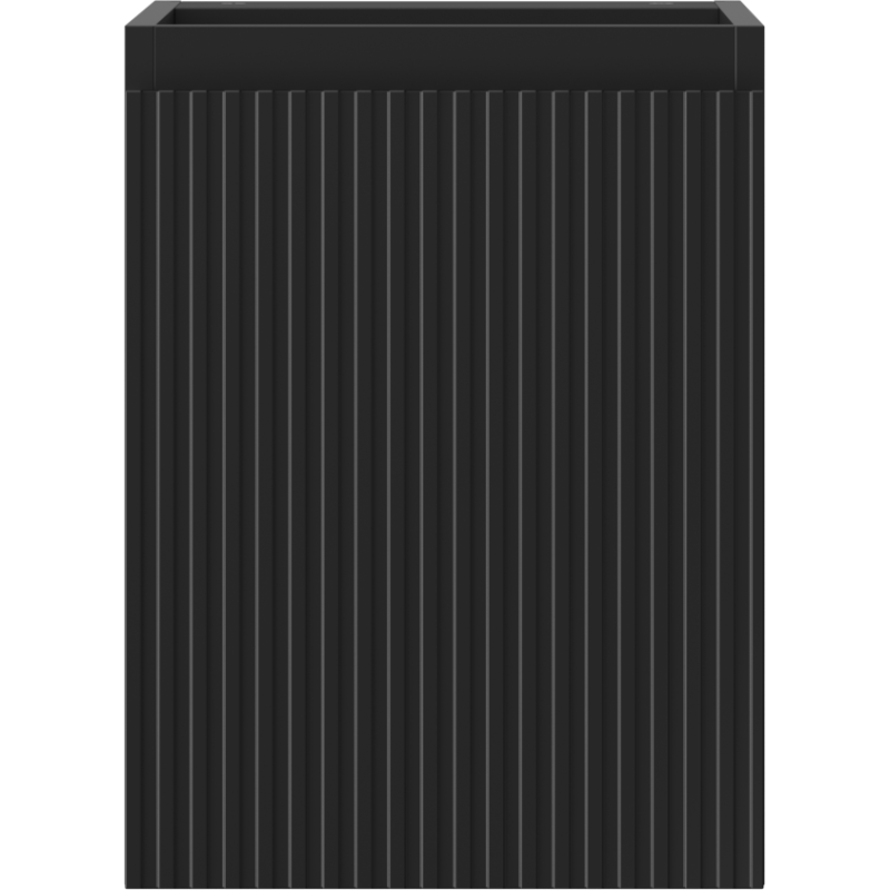 Mexen Rivel armoire de salle de bain sous lavabo 35 cm, 1 porte, rainurée, noir mat - 91A21-03547-1-BF71