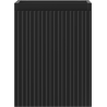 Mexen Rivel badkamerkastje onder de wastafel 35 cm, 1 deur, gefreesd, zwart mat - 91A21-03547-1-BF71