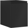 Mexen Rivel armário de casa de banho de 35 cm com uma porta, frisado, preto mate - 91A21-03547-1-BF71
