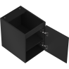 Mexen Rivel badkamerkastje onder de wastafel 35 cm, 1 deur, gefreesd, zwart mat - 91A21-03547-1-BF71