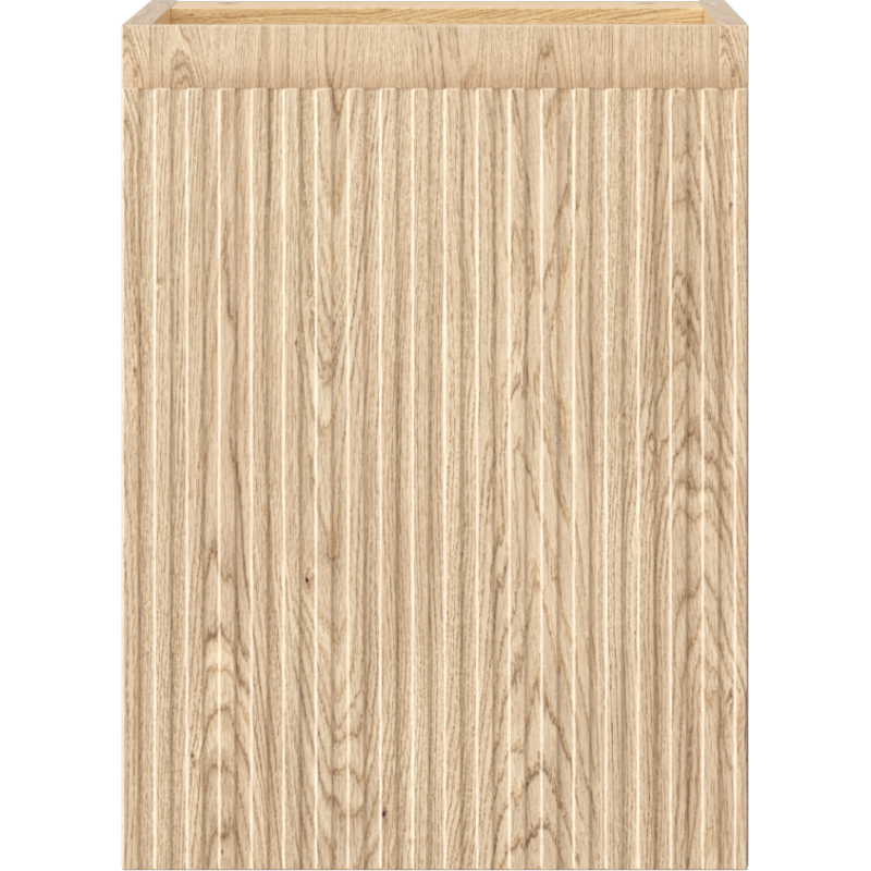 Mexen Rivel bathroom cabinet for washbasin 35 cm, 1 door, fluted, oak - 91A21-03547-1-BF81