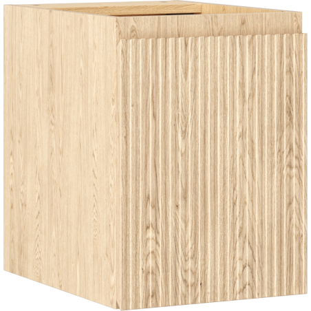 Mexen Rivel badkamerkastje onder de wastafel 35 cm, 1 deur, gegroefd, eik - 91A21-03547-1-BF81