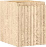 Mexen Rivel badrumsskåp under tvättställ 35 cm, 1 dörr, räfflad, ek - 91A21-03547-1-BF81
