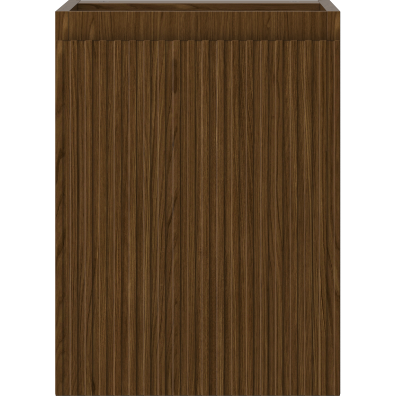 Mexen Rivel Badezimmer-Unterschrank 35 cm, 1 Tür, geriffelt, Nussbaum - 91A21-03547-1-BF86