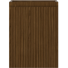 Mexen Rivel Badezimmerschrank für Waschbecken 35 cm, 1 Tür, geriffelt, Nussbaum - 91A21-03547-1-BF86