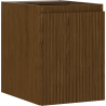 Mexen Rivel badkamerkast onder de wastafel 35 cm, 1 deur, geribbeld, walnoot - 91A21-03547-1-BF86