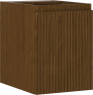 Mexen Rivel Badezimmer-Unterschrank 35 cm, 1 Tür, geriffelt, Nussbaum - 91A21-03547-1-BF86