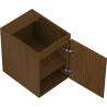 Mexen Rivel badkamerkast onder de wastafel 35 cm, 1 deur, geribbeld, walnoot - 91A21-03547-1-BF86
