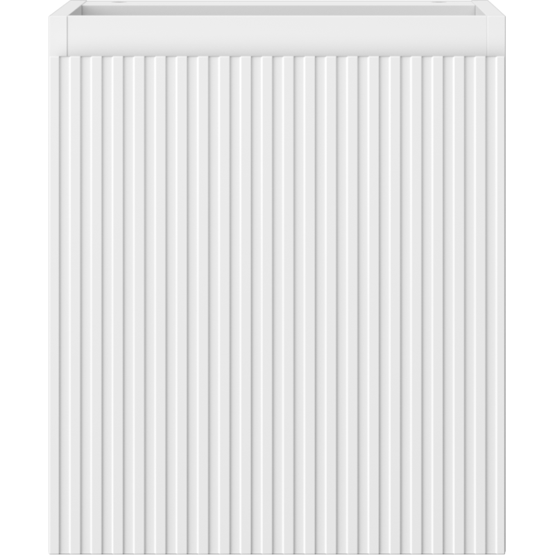 Mexen Rivel armario de baño bajo lavabo de 40 cm, 1 puerta, estriado, blanco mate - 91A21-04047-1-BF01