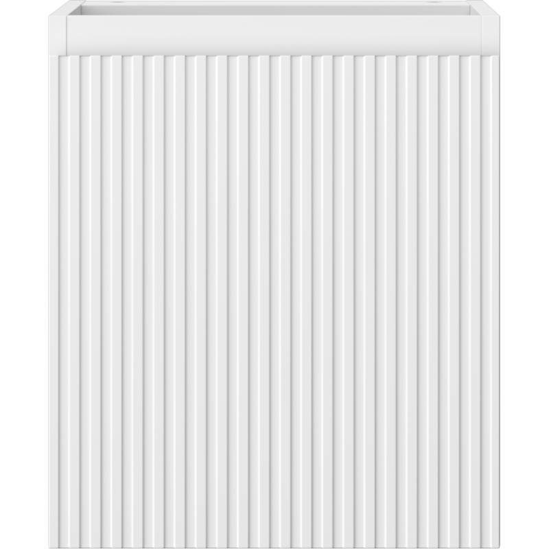 Mexen Rivel meuble de salle de bain sous-lavabo 40 cm, 1 porte, rainuré, blanc mat - 91A21-04047-1-BF01