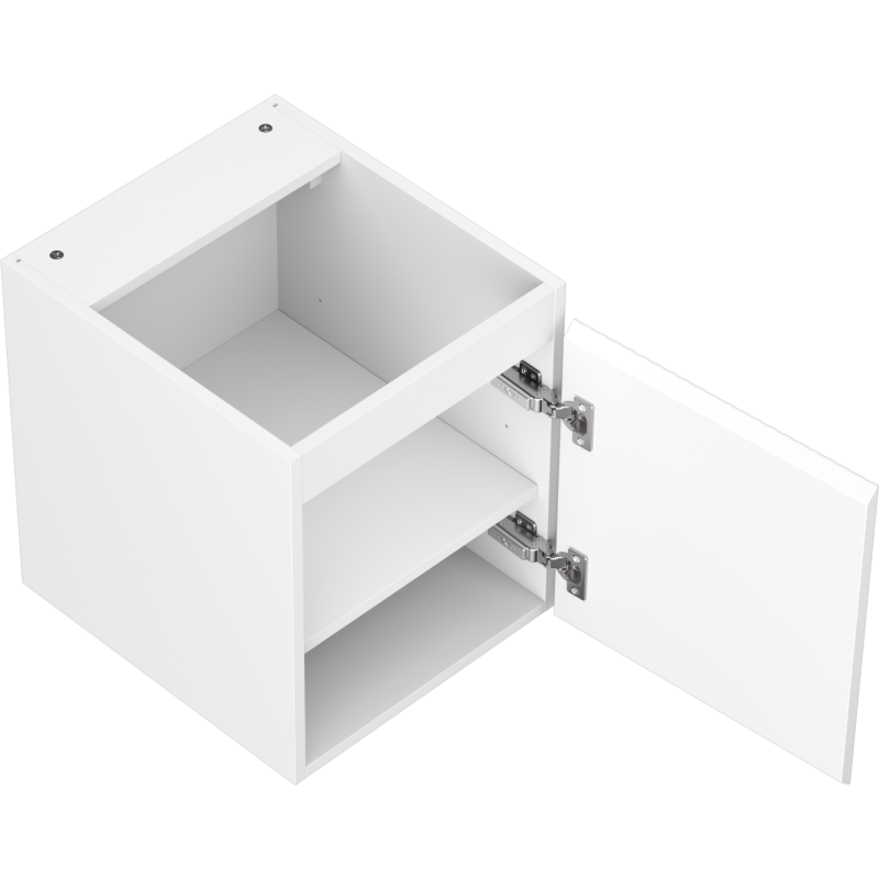 Mexen Rivel armario de baño bajo lavabo de 40 cm, 1 puerta, estriado, blanco mate - 91A21-04047-1-BF01