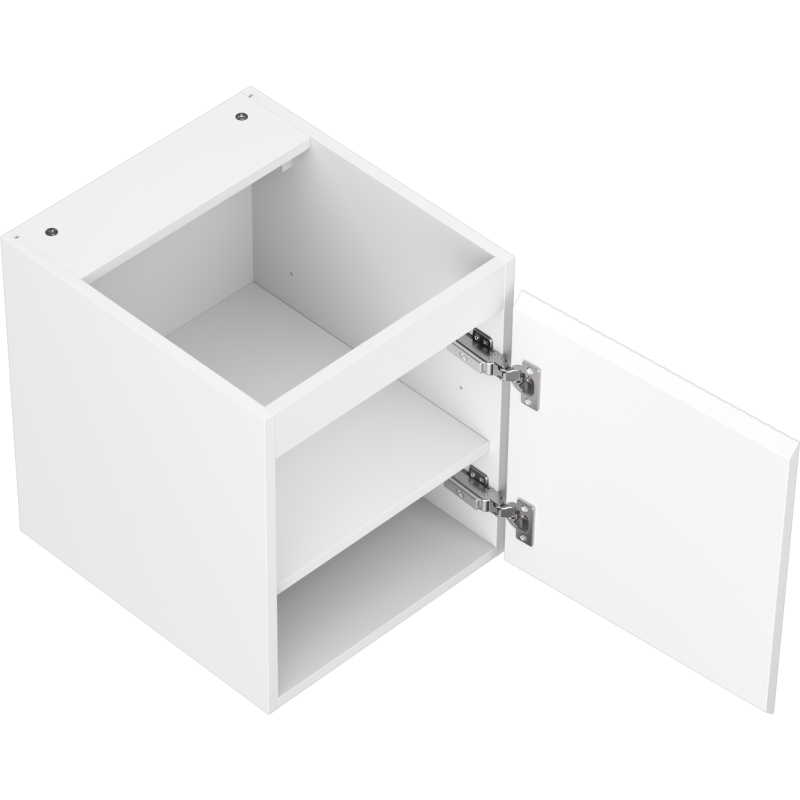 Mexen Rivel armário de casa de banho de 40 cm, 1 porta, ranhurado, branco mate - 91A21-04047-1-BF01