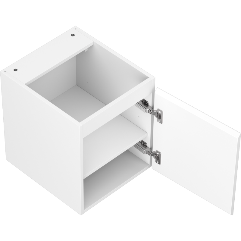 Mexen Rivel meuble de salle de bain sous-lavabo 40 cm, 1 porte, rainuré, blanc mat - 91A21-04047-1-BF01