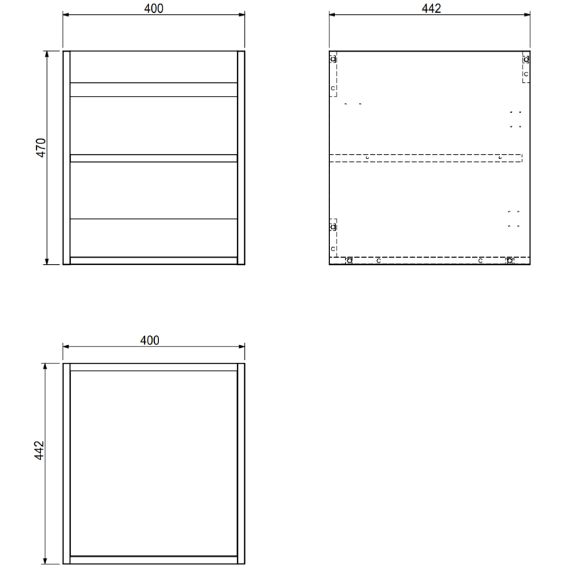 Mexen Rivel szafka łazienkowa podumywalkowa 40 cm, 1 drzwi, ryflowana, biała mat - 91A21-04047-1-BF01