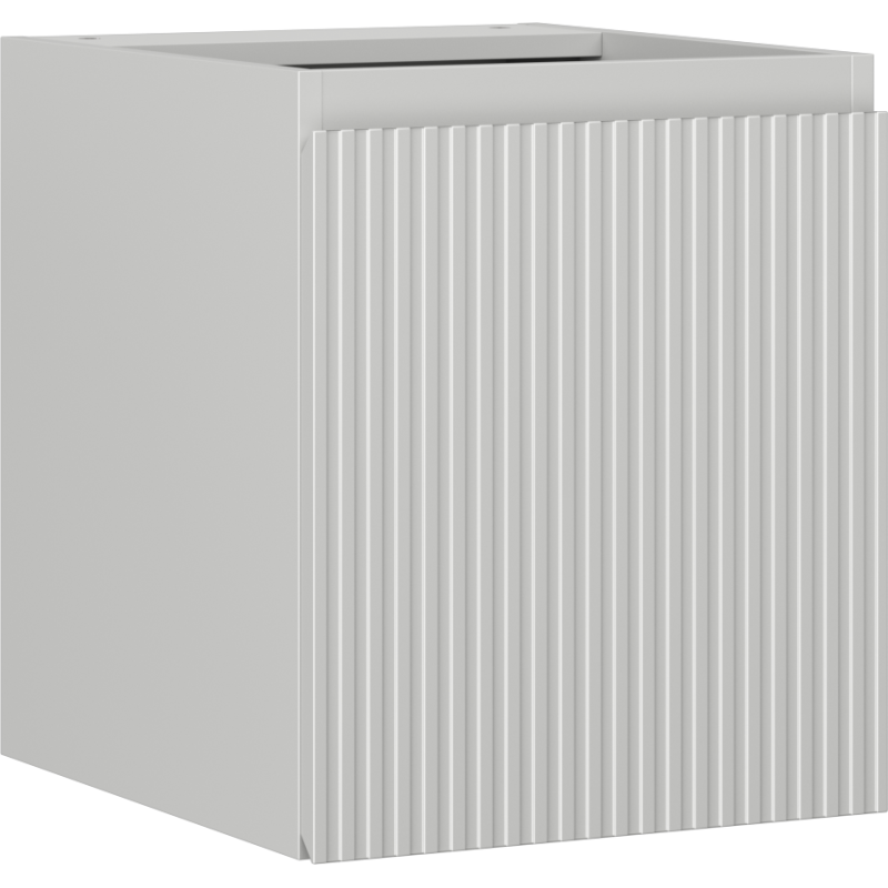 Mexen Rivel Badezimmerschrank, 40 cm, 1 Tür, geriffelt, grau matt - 91A21-04047-1-BF62