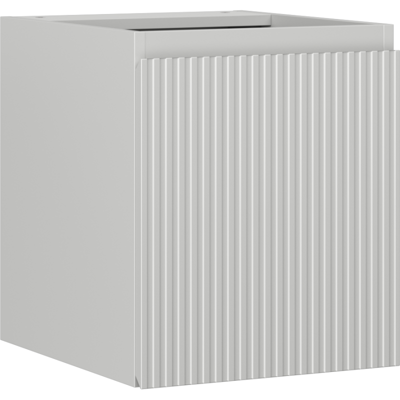 Mexen Rivel meuble de salle de bain sous-vasque 40 cm, 1 porte, rainuré, gris mat - 91A21-04047-1-BF62