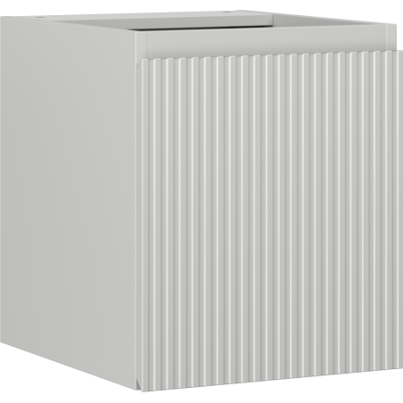 Mexen Rivel Badezimmerschrank, 40 cm, 1 Tür, geriffelt, grau matt - 91A21-04047-1-BF62