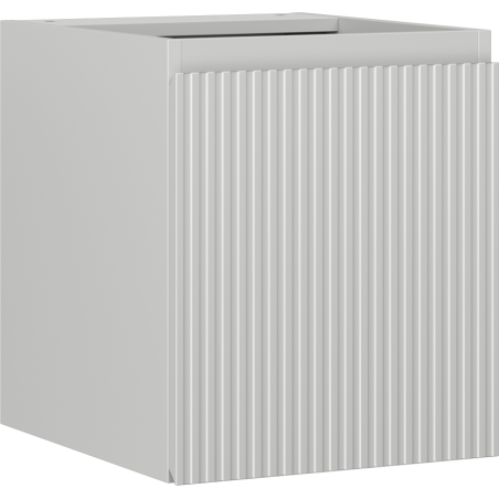 Mexen Rivel meuble de salle de bain sous-vasque 40 cm, 1 porte, rainuré, gris mat - 91A21-04047-1-BF62