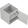 Mexen Rivel Badezimmerschrank, 40 cm, 1 Tür, geriffelt, grau matt - 91A21-04047-1-BF62