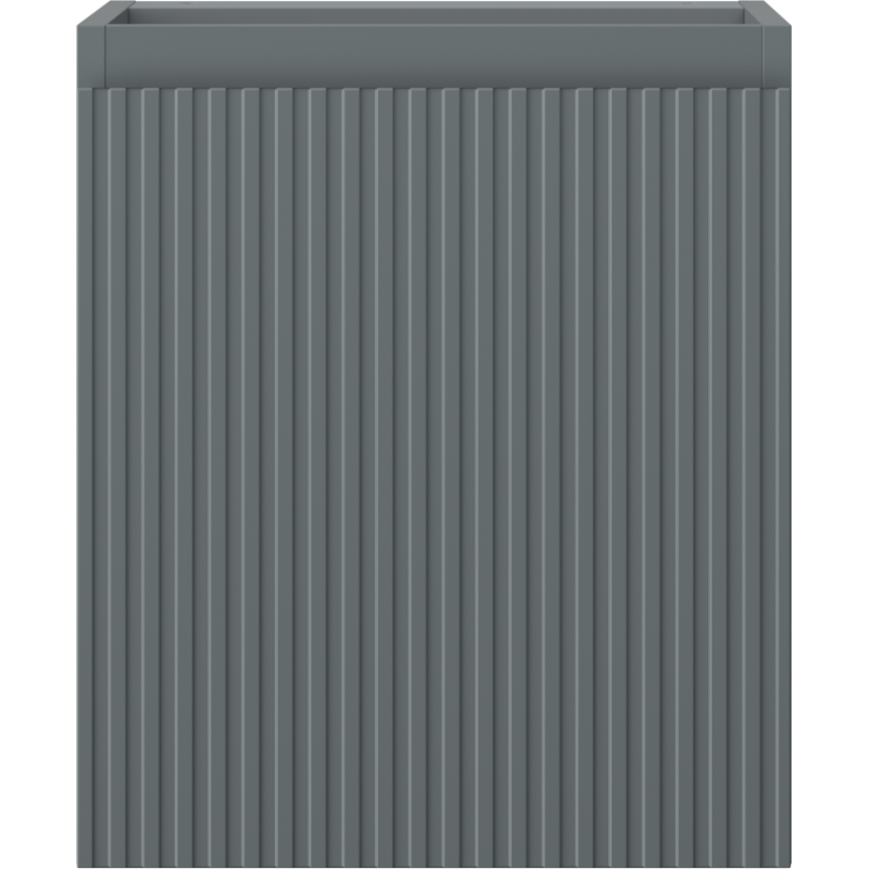 Mexen Rivel badkamerkastje onder de wastafel 40 cm, 1 deur, gegroefd, mat grafiet - 91A21-04047-1-BF66