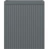 Mexen Rivel Badezimmerschrank 40 cm, 1 Tür, gerillt, Mattgraphit - 91A21-04047-1-BF66