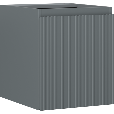Mexen Rivel meuble de salle de bain sous vasque 40 cm, 1 porte, rainuré, graphite mat - 91A21-04047-1-BF66