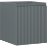 Mexen Rivel kupaonski ormarić ispod umivaonika 40 cm, 1 vrata, rebrasti, mat grafit - 91A21-04047-1-BF66