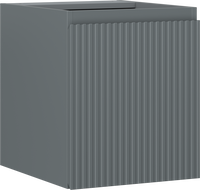 Mexen Rivel mobiletto da bagno sottolavabo 40 cm, 1 anta, scanalato, grafite opaco - 91A21-04047-1-BF66
