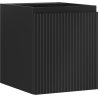 Mexen Rivel gabinete de baño para fregadero de 40 cm, 1 puerta, estriado, negro mate - 91A21-04047-1-BF71
