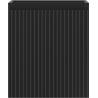 Mexen Rivel gabinete de baño para fregadero de 40 cm, 1 puerta, estriado, negro mate - 91A21-04047-1-BF71